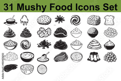 Bowl of mushy food with spoon icon vector illustration isolated on white background exactly 