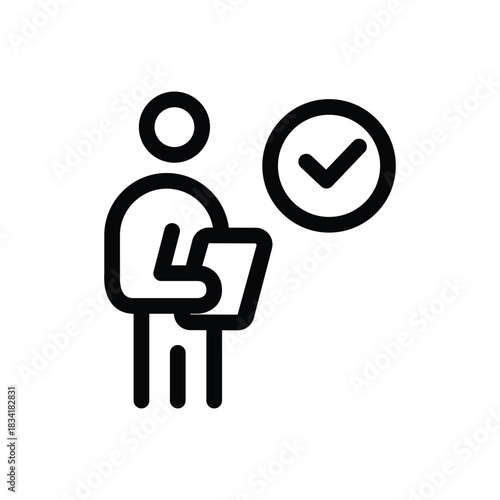 review outline icon vector design good for web or mobile app