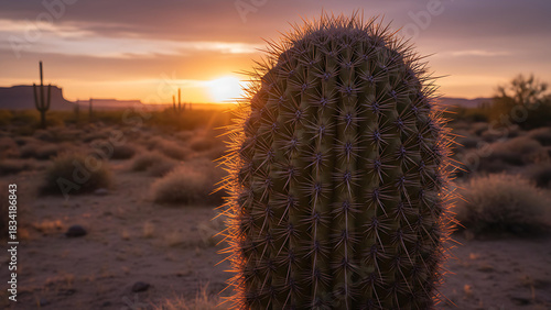 Cactus during Sunset