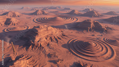 Sunset Desert Landscape