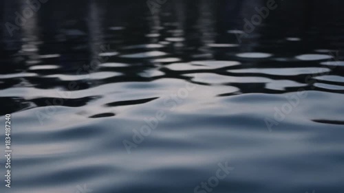 波紋が広がる水面