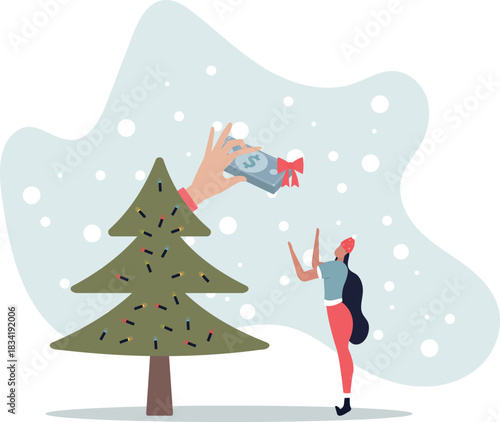 Getting paid, salary, wages payment or bonus, reward or employee benefits, tax refund or investment profit earning,life and employment of people.