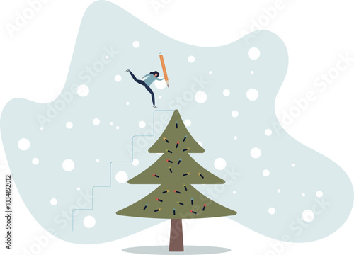 Create stair to success, growth or growing career path, planning for self improvement or leadership motivation, self made success concept,life and employment of people.