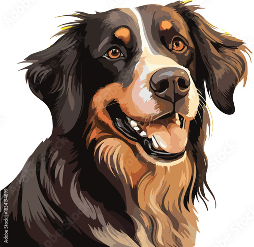 icon pet dog art design vector