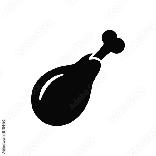 chicken black silhouette art vector design on a white background 