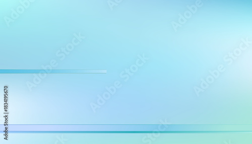 Modern glass shelf with minimal design on soft blue,green gradient background.Vector Studio room of Transparent style,futuristic color trend for product mockup,display,cosmetic,home interior design
