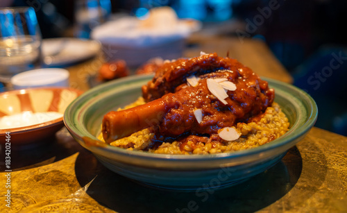 braised lamb shank with the Lebanon style