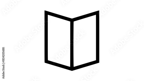 Corporate proposal black white icon