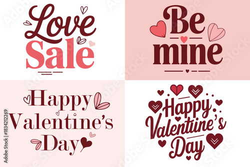Happy valentines day .. Romantic Valentine’s Day Heart Graphic Illustration