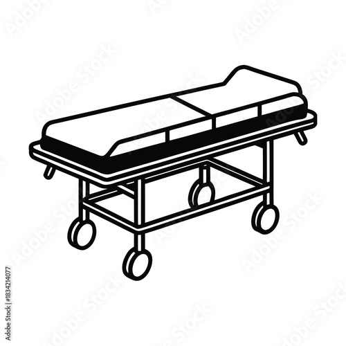 hospital gurney bed 