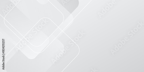 abstract white gradient color background with curve and swirl lines elegant