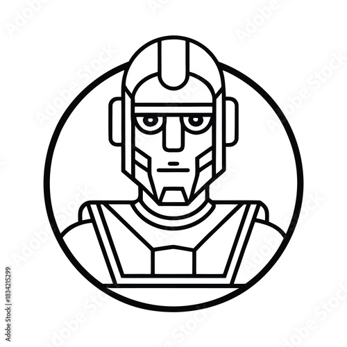 icon of a robot head