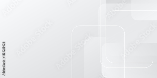 abstract white gradient color background with curve and swirl lines elegant