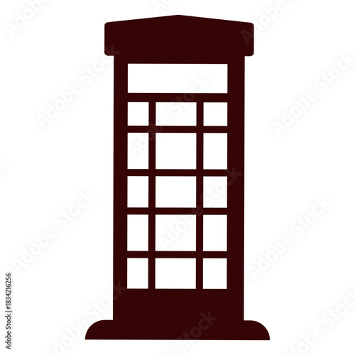 Telephone box silhouette