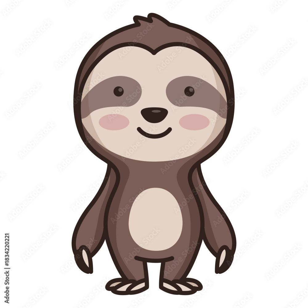 Obraz premium Cute sloth character