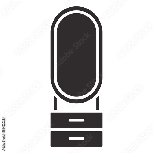 Dressing table black