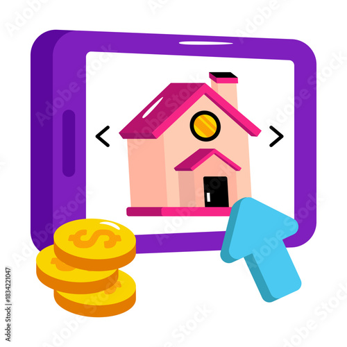 Premium download icon of select home