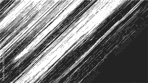 Diagonal grunge lines abstract background, sketch hand drawn texture. Vector illustration