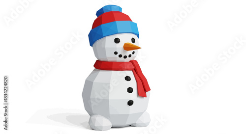 snowman vector illustration isolated on white background