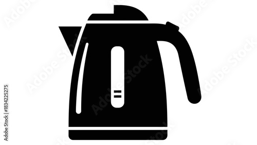 Electric Kettle Icon – Boiling Water Appliance Vector Illustration