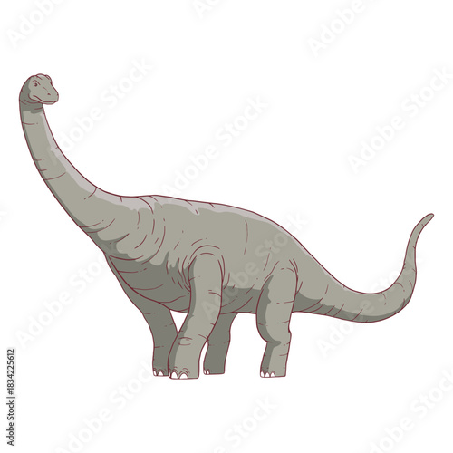Brachisaurus dinosaur illustration