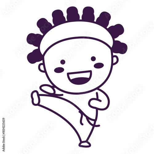 Capoeira brazil cute stroke