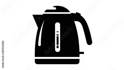 Electric Kettle Icon – Boiling Water Appliance Vector Illustration