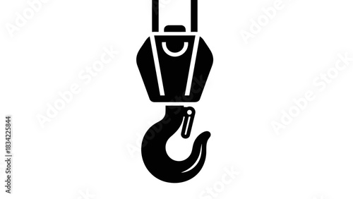 Magnet Lifting Oil Drop Icon – Industrial Pickup Equipment Vector Illustration