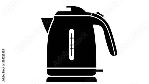 Electric Kettle Icon – Boiling Water Appliance Vector Illustration