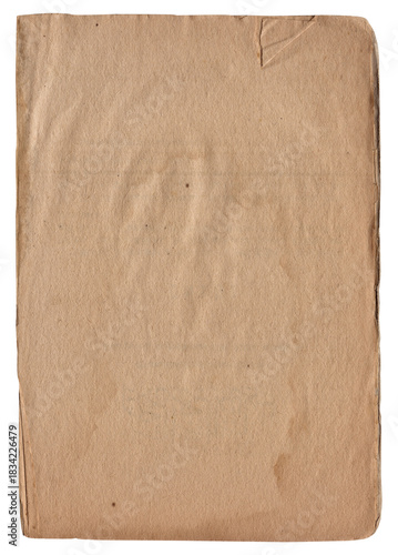 Vintage background of old ancient torn paper texture isolated