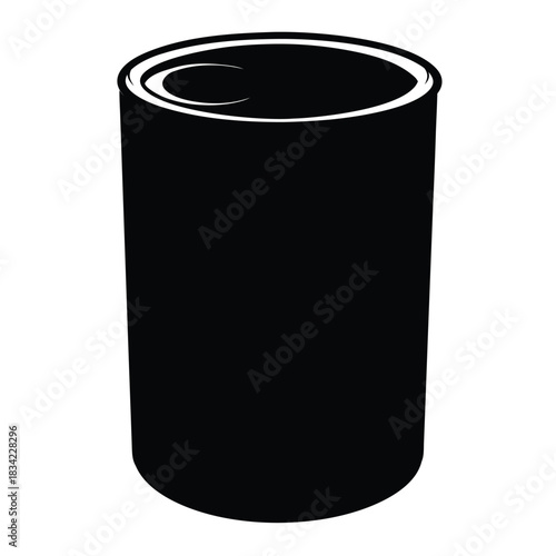 Canned Food Isolated on White Background Is Ready for Use in Design Projects