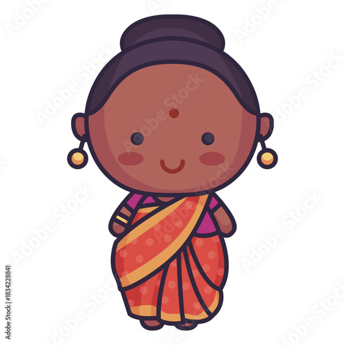 Cute woman indian wear