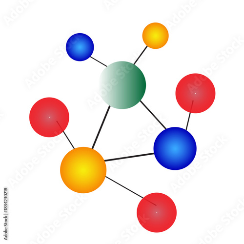 Science Logo Set Bio Nero Lab Emblem Molecule Icon