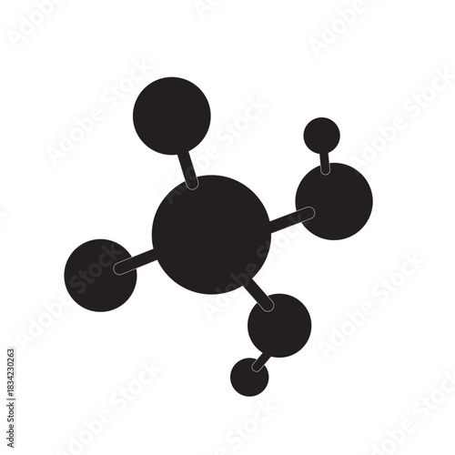 Science Logo Set Bio Nero Lab Emblem Molecule Icon