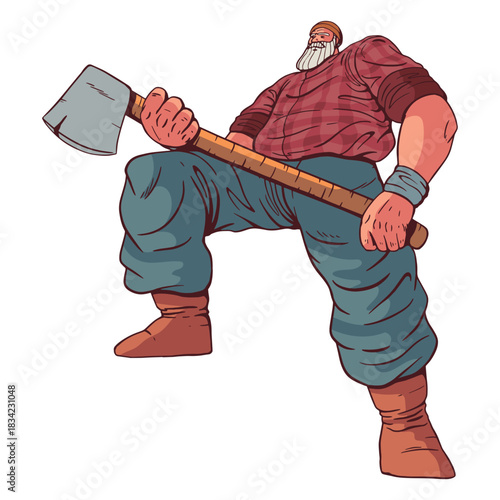 Big lumberjack character