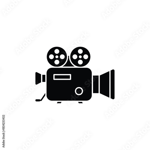 Vintage Film Camera Icon movie cinema