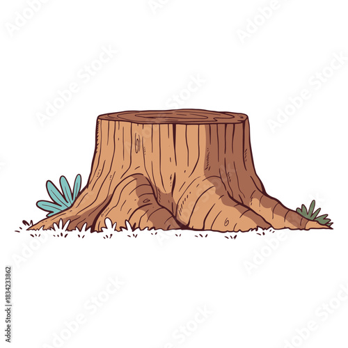 Tree trunk illustration