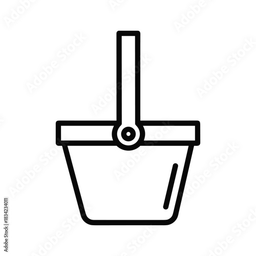 Basket with Handle Icon