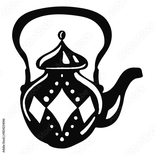 Arabic object teapot black