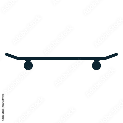 Skateboard silhouette skateboard