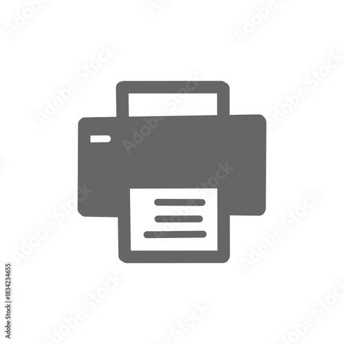 【Business Icons – Meeting】Printer Icon / プリンターアイコン（印刷・オフィス・ドキュメント用）