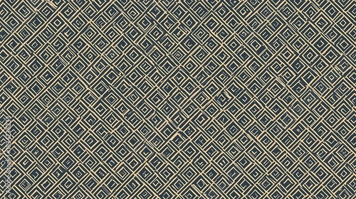 Abstract background featuring a repeating geometric pattern of concentric diamonds on a textured, woven surface.
