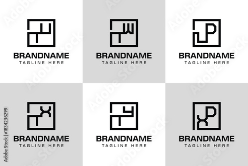 Letters TU TW TX TZ UD XD Monogram Logo Set, suitable for any business
