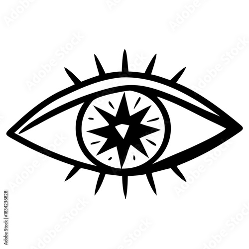 Open form drawn in ultra minimalist single line style vector illustration