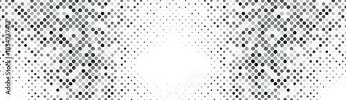 Monochromatic Halftone Dot Pattern Abstract Background
