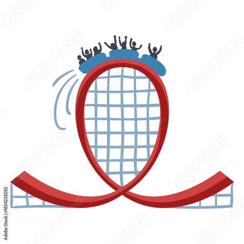 Carnival roller coaster color