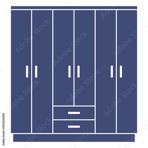 Furniture wardrobe monochrome