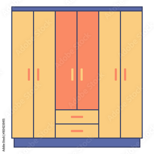 Furniture wardrobe flat