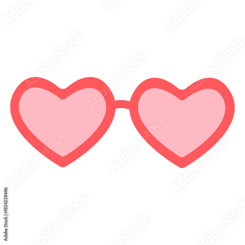 Hearts glasses color