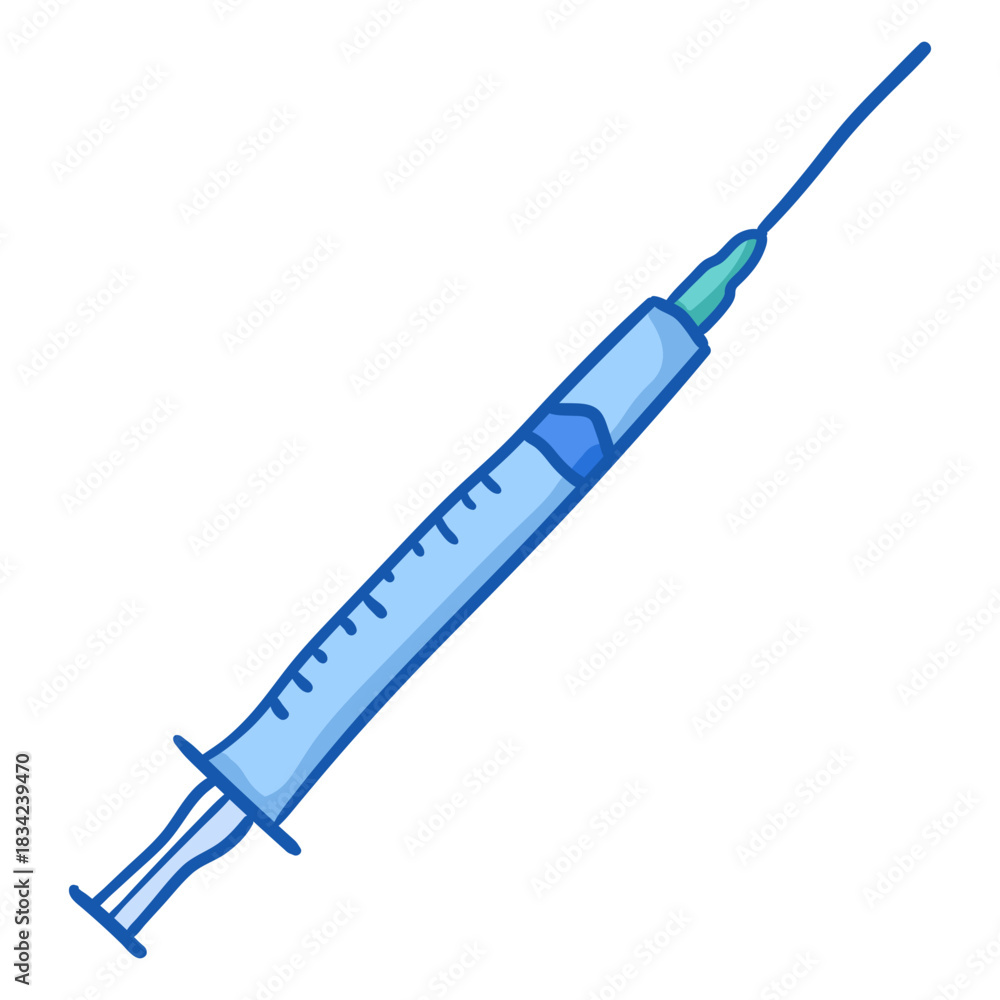 Fototapeta premium Nurse equipment syringe color